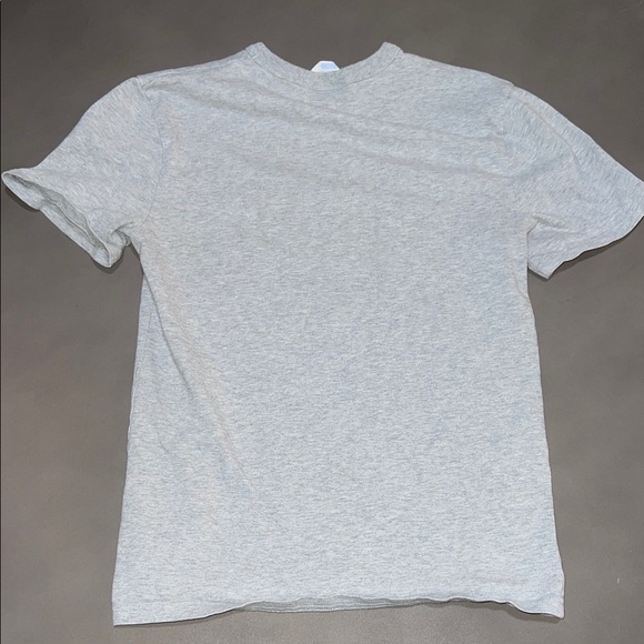 VINTAGE 90s Champion Heather Gray Tee with Colorful Logo - Picture 5 of 5